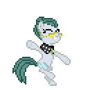 Size: 130x130 | Tagged: artist needed, source needed, safe, cloudy quartz, g4, animated, bipedal, dancing, desktop ponies, female, pixel art, simple background, solo, sprite, transparent background