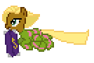 Size: 134x90 | Tagged: artist needed, source needed, safe, elsie, pretty vision, earth pony, pony, g4, animated, desktop ponies, elise, female, gotta go fast, mare, mouth hold, pixel art, running, simple background, solo, sprite, transparent background, wheel o feet