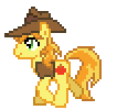 Size: 106x100 | Tagged: safe, artist:anonycat, braeburn, earth pony, pony, g4, animated, desktop ponies, male, pixel art, simple background, solo, sprite, stallion, transparent background, trotting