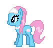 Size: 106x96 | Tagged: artist needed, source needed, safe, lotus blossom, g4, animated, desktop ponies, female, pixel art, simple background, solo, sprite, transparent background