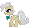 Size: 106x96 | Tagged: safe, artist:anonycat, mayor mare, g4, animated, desktop ponies, female, glasses, pixel art, simple background, solo, sprite, transparent background