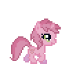 Size: 100x102 | Tagged: artist needed, source needed, safe, ruby pinch, pony, unicorn, g4, animated, desktop ponies, female, filly, pixel art, simple background, solo, sprite, transparent background, walk cycle, walking