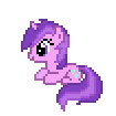 Size: 105x105 | Tagged: artist needed, source needed, safe, amethyst star, sparkler, g4, animated, desktop ponies, female, inconsistent pixel size, peanut butter, pixel art, simple background, solo, sprite, that pony sure loves peanut butter, transparent background