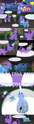 Size: 1000x3600 | Tagged: safe, artist:topgull, spike, trixie, twilight sparkle, g4, comic, parody, tales of series