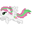 Size: 106x96 | Tagged: artist needed, source needed, safe, blossomforth, g4, animated, desktop ponies, female, pixel art, simple background, solo, sprite, transparent background