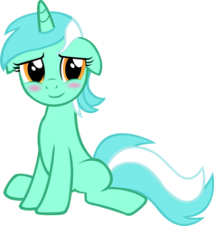 Size: 2915x3070 | Tagged: safe, artist:astringe, lyra heartstrings, pony, g4, blushing, female, high res, simple background, smiling, solo, transparent background, vector