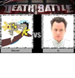 Size: 900x942 | Tagged: safe, discord, g4, death battle, john de lancie, meta, q, star trek