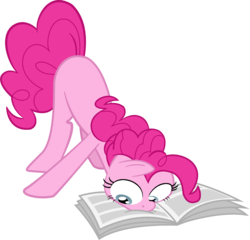 Size: 1293x1243 | Tagged: safe, artist:arceus55, pinkie pie, earth pony, pony, g4, female, mare, newspaper, reading