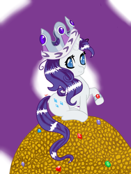 Size: 1200x1600 | Tagged: safe, artist:ashourii, rarity, pony, g4, crown, filly, solo