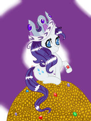 Size: 1200x1600 | Tagged: safe, artist:ashourii, rarity, pony, g4, crown, female, filly, filly rarity, solo, younger