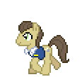 Size: 116x110 | Tagged: safe, artist:anonycat, davenport, earth pony, pony, g4, animated, desktop ponies, male, pixel art, simple background, solo, sprite, stallion, transparent background