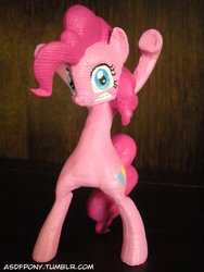 Size: 900x1200 | Tagged: safe, artist:clawed-nyasu, pinkie pie, earth pony, pony, g4, 3d print, customized toy, irl, photo, toy