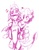 Size: 516x666 | Tagged: safe, artist:geckofly, discord, pinkie pie, g4, blushing, female, heart, male, ship:discopie, shipping, sketch, straight