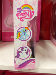 Size: 1000x1333 | Tagged: safe, rainbow dash, rarity, pegasus, pony, unicorn, g4, bootleg, irl, photo, set funny pony