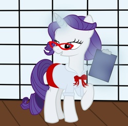 Size: 900x885 | Tagged: safe, artist:bpie, rarity, pony, g4, book, clothes, glasses, shirt, skirt, solo