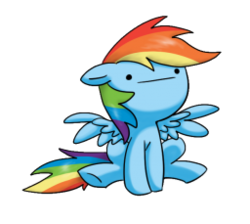 Size: 256x229 | Tagged: safe, rainbow dash, pegasus, pony, g4, chibi, poker face, reaction image, simple background, solo, transparent background