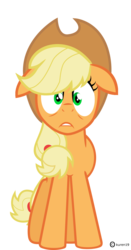 Size: 2989x5696 | Tagged: safe, artist:kuren247, applejack, g4, disturbed, simple background, transparent background, vector