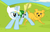 Size: 420x269 | Tagged: safe, artist:derpy0hooves, dog, pony, unicorn, adventure time, finn the human, jake the dog, levitation, magic, male, ponified, sword, telekinesis