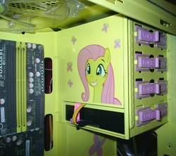 Size: 640x569 | Tagged: safe, fluttershy, g4, computer, ponified