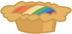 Size: 900x426 | Tagged: safe, artist:atnezau, family appreciation day, g4, food, no pony, rainbow, resource, simple background, tart, transparent background, vector, zap apple