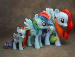 Size: 800x600 | Tagged: safe, rainbow dash, pony, g4, brushable, irl, photo, size comparison, toy