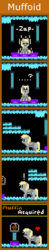 Size: 270x1385 | Tagged: safe, artist:zztfox, derpy hooves, pegasus, pony, g4, comic, crossover, female, mare, metroid, muffin, pixel art
