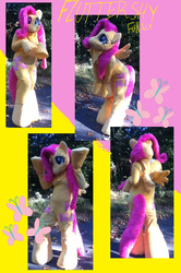 Size: 1184x1788 | Tagged: safe, artist:rebeccathejolteon, fluttershy, g4, cosplay, fursuit, irl, nightmare fuel, photo