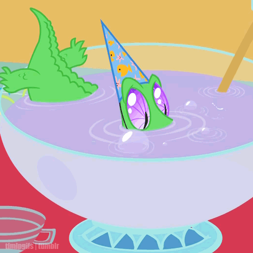 123283 safe, screencap, gummy, party of one, animated, punch (drink