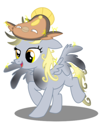 Size: 506x628 | Tagged: safe, artist:seaandsunshine, derpy hooves, pegasus, pony, stunfisk, g4, crossover, female, mare, pokémon, scorched, simple background, spread wings, transparent background, vector, walking, wings