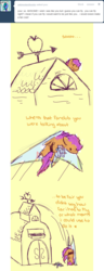 Size: 629x1638 | Tagged: safe, artist:feathersandink, scootaloo, g4, ask, comic, falling with style, flying, that scootaloo, tumblr