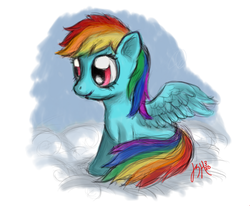 Size: 741x610 | Tagged: safe, artist:turbosolid, rainbow dash, pegasus, pony, g4, female, solo