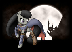 Size: 1000x720 | Tagged: safe, artist:jdan-s, octavia melody, earth pony, pony, g4, castlevania, castlevania: order of ecclesia, female, order of ecclesia, parody, shanoa, solo