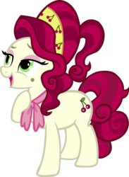 Size: 1714x2340 | Tagged: safe, artist:sugar-loop, cherry jubilee, earth pony, pony, g4, beauty mark, female, mare, simple background, solo, transparent background, vector