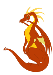 Size: 550x778 | Tagged: safe, artist:queencold, oc, oc only, dragon, dragon oc, red dragon, simple background, solo, transparent background