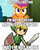 Size: 625x786 | Tagged: safe, scootaloo, g4, caption, cucco, link, the legend of zelda, toon link