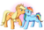 Size: 1362x914 | Tagged: safe, artist:arcticwaters, applejack, rainbow dash, earth pony, pegasus, pony, g4, female, lesbian, mare, ship:appledash, shipping, simple background, transparent background