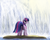 Size: 900x713 | Tagged: safe, artist:sonicrainboom93, twilight sparkle, pony, g4, butt, female, plot, solo, waterfall