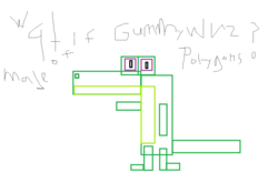 Size: 1172x816 | Tagged: safe, gummy, g4, exploitable meme, meme, shapes, wut if gummy wuz a meme