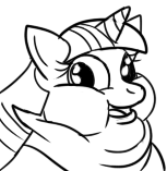 Size: 153x157 | Tagged: safe, artist:guyfuy, twilight sparkle, g4, fat, icon, incomplete, morbidly obese, obese, twilard sparkle