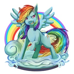 Size: 732x732 | Tagged: safe, artist:2dea, rainbow dash, pegasus, pony, g4, female, solo