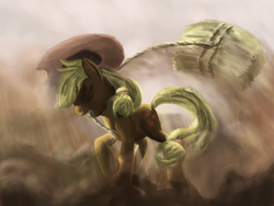 Size: 3982x3000 | Tagged: safe, artist:morevespenegas, applejack, g4, hat, hay bale, high res, lasso