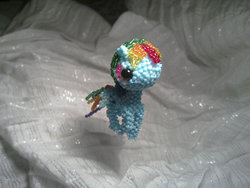 Size: 900x675 | Tagged: safe, artist:lightspeedgirl, rainbow dash, g4, beads, craft, solo