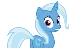 Size: 2000x1341 | Tagged: safe, artist:chamomiletung, trixie, pony, unicorn, g4, butt, female, horn, mare, plot, simple background, solo, surprised, transparent background