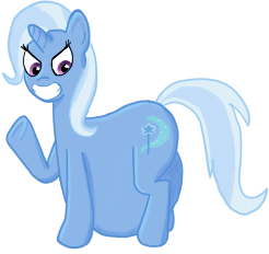 Size: 246x232 | Tagged: artist needed, safe, trixie, pony, unicorn, g4, fat, female, mare, simple background, solo, the great and bountiful trixie, transparent background, trixie predamoon, vore