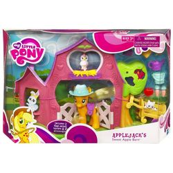 Size: 600x600 | Tagged: safe, applejack, earth pony, pony, g4, official, barn, brushable, irl, photo, toy