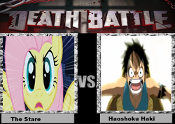 Size: 897x639 | Tagged: safe, fluttershy, g4, death battle, haki, haoshoku haki, meta, monkey d. luffy, one piece, the stare