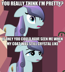 Size: 625x695 | Tagged: safe, edit, edited screencap, screencap, sapphire joy, crystal pony, pony, g4, season 3, the crystal empire, caption, comic, female, hub logo, image macro, meme, screencap comic, solo