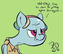 Size: 650x550 | Tagged: safe, artist:flavinbagel, rainbow dash, g4, balding, elderly