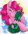 Size: 800x966 | Tagged: safe, artist:littletiger488, gummy, pinkie pie, alligator, earth pony, pony, g4, eyes closed, hug, smiling