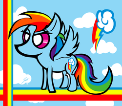Size: 1728x1500 | Tagged: safe, artist:saliantsunbreeze, rainbow dash, pegasus, pony, g4, cloud, cloudy
